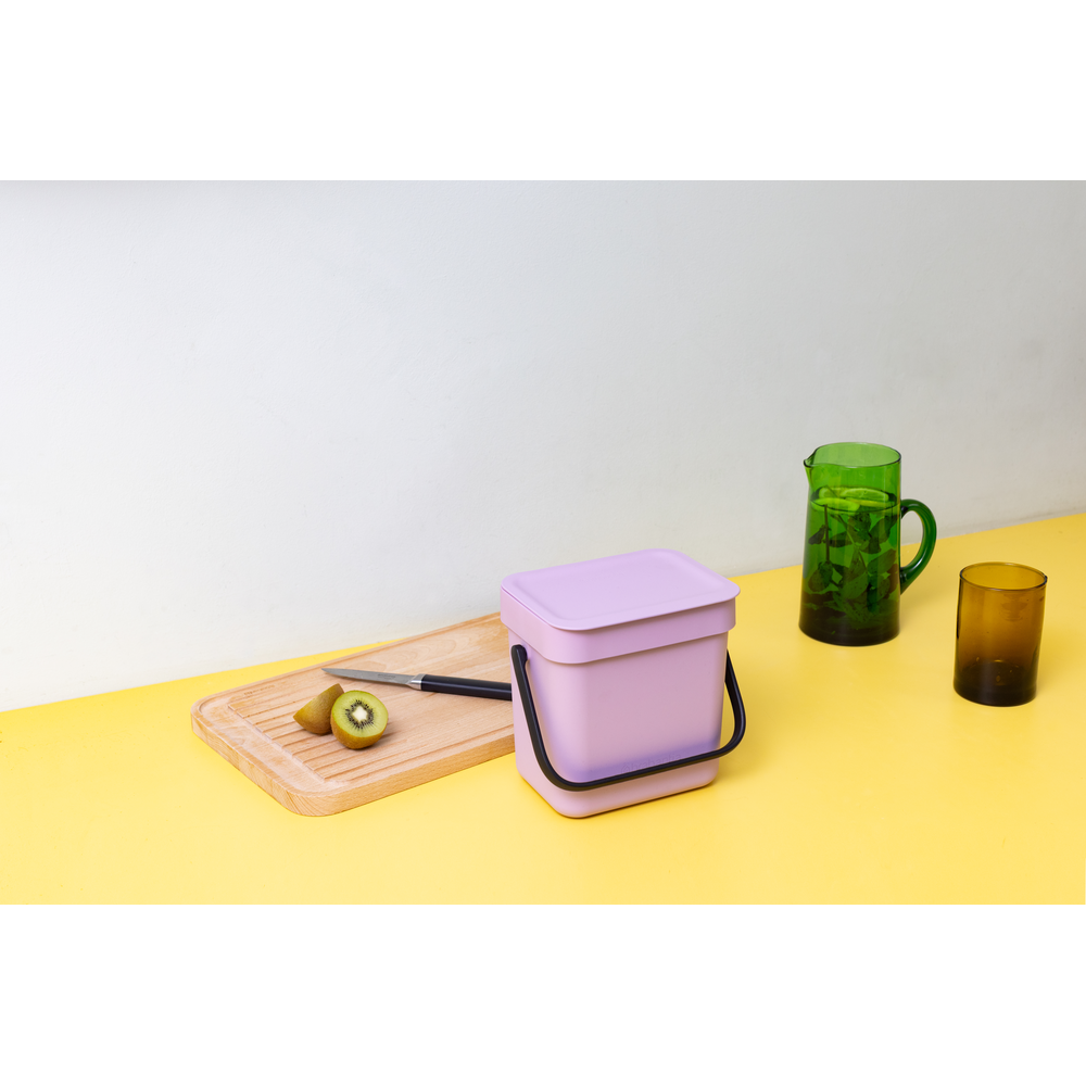 Sort & Go Waste Bin, 3L - Lilac Pink - 8710755255427 Brabantia_96dpi_1000x1000px_7_NR-52763